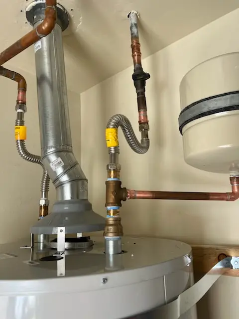Water heater installation and plumbing repair in Weston